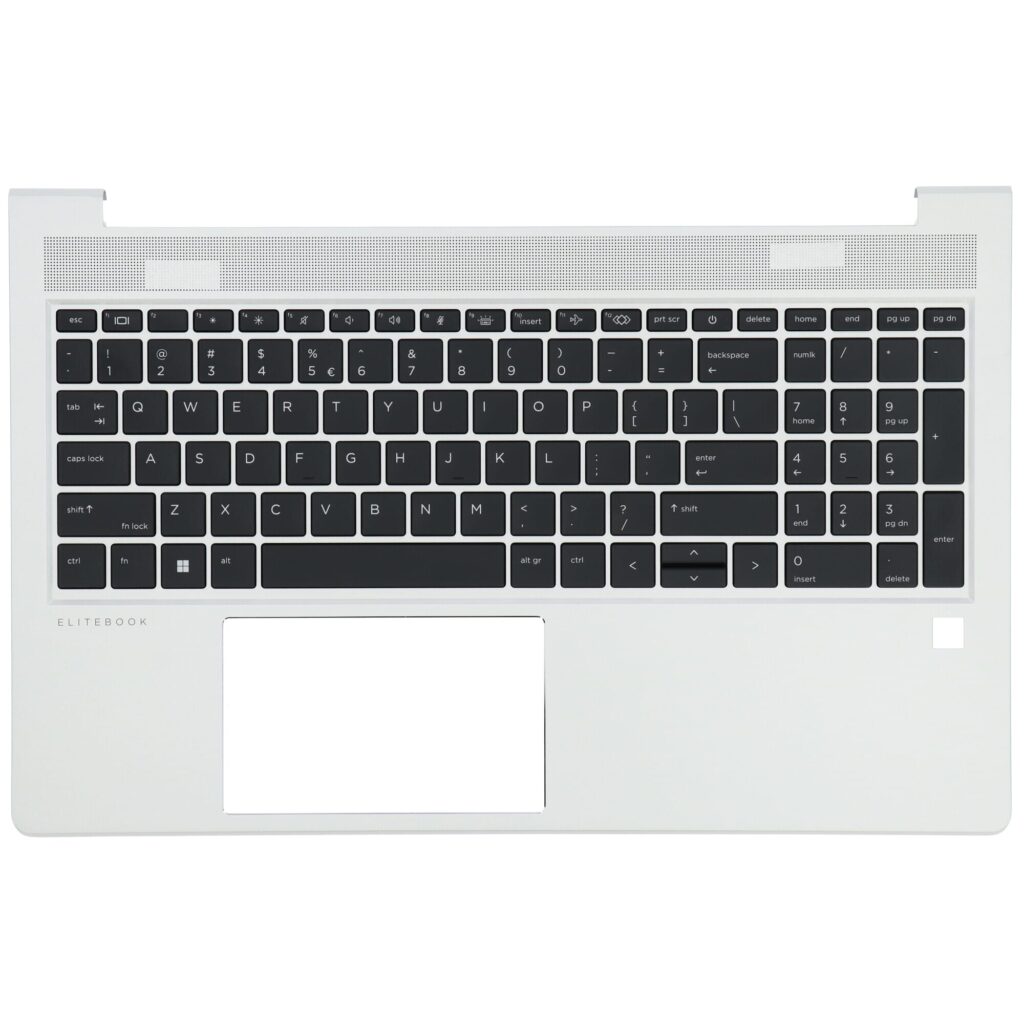 HP Laptop Toetsenbord Qwerty US + Top Cover, BL - Zilver (N45680-B31)