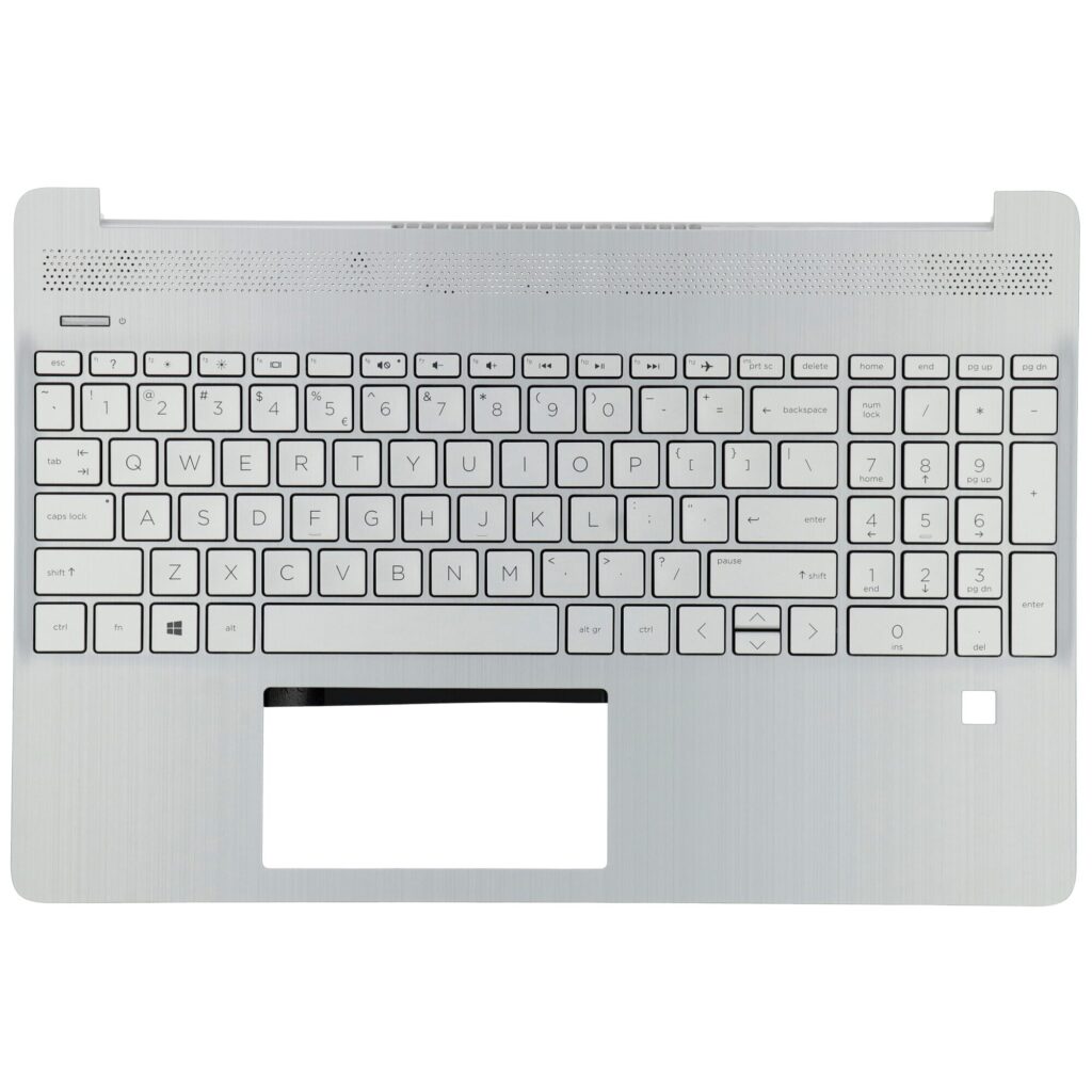 HP Laptop Toetsenbord Qwerty US + Top Cover - Zilver (L63578-B31)
