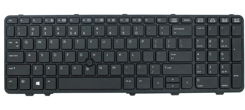 HP Laptop Toetsenbord Qwerty US + Trackpoint (738697-B31)
