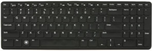 HP Laptop Toetsenbord Qwertz DE (827028-041)