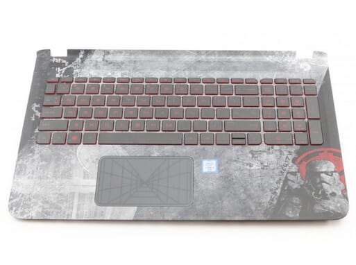 HP Laptop Toetsenbord Qwertz DE + Top Cover, Backlit (836099-041)