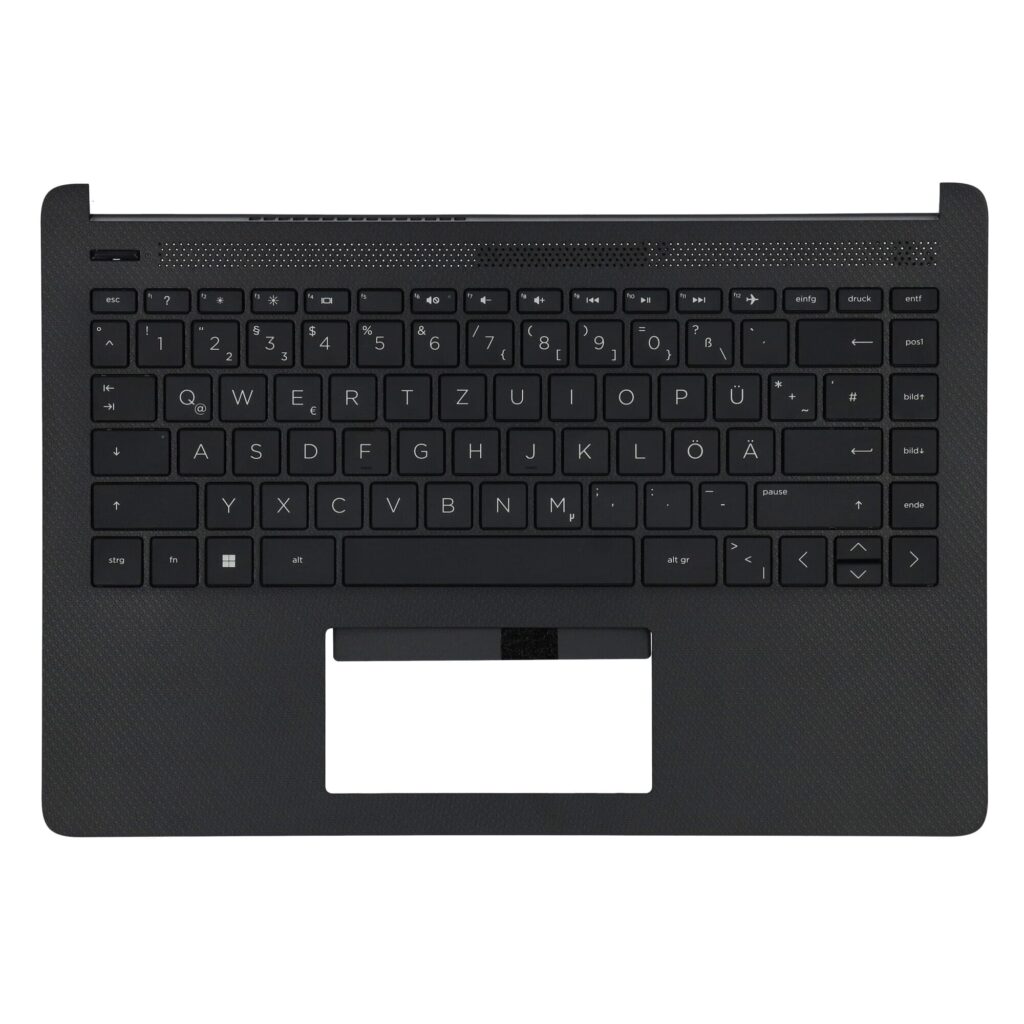 HP Laptop Toetsenbord Qwertz DE + Top Cover - Zwart (M03796-041)