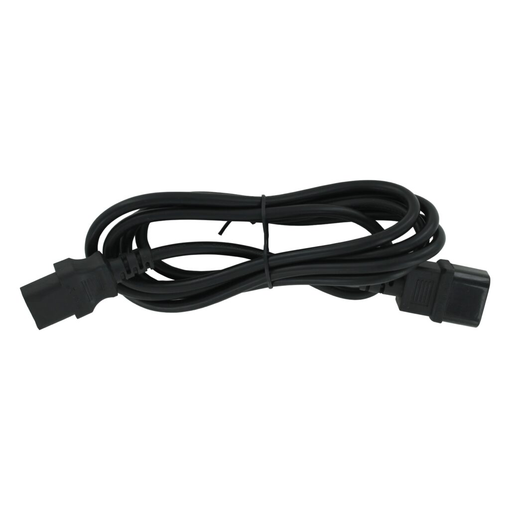 IEC320-C13 naar C14 Stroomverlengkabel 2 Meter - Zwart (JEC009)