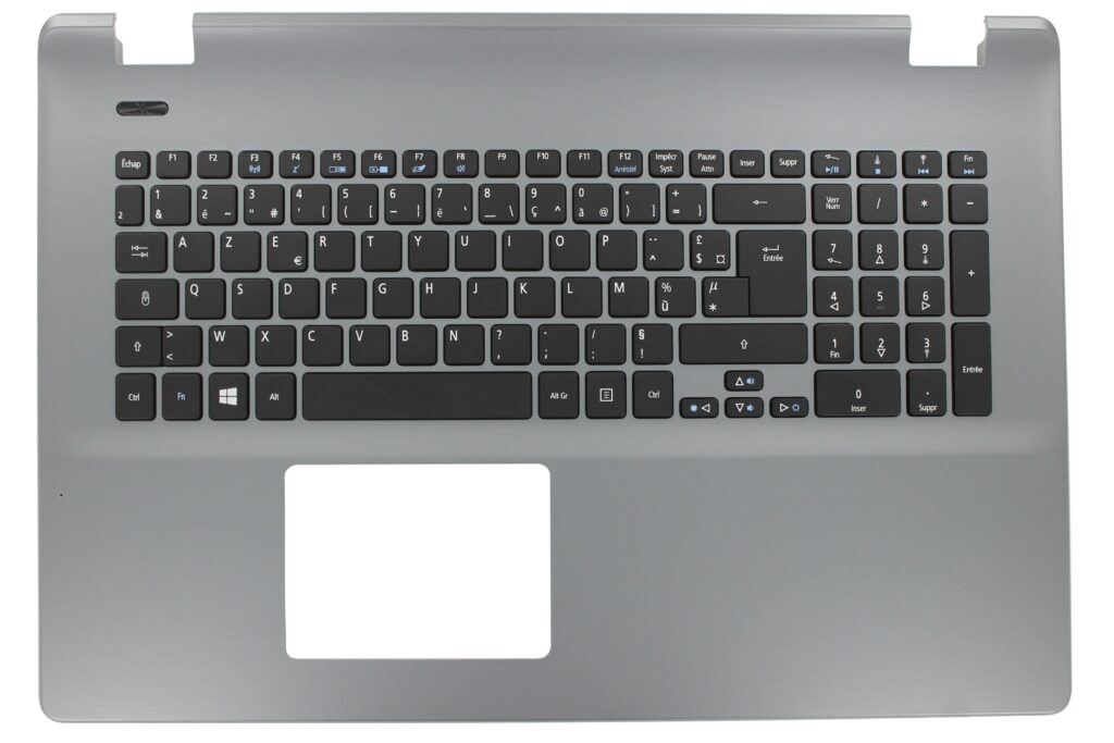 Laptop bovenkant behuizing incl. toetsenbord FR grijs (60.MP8N7.009)
