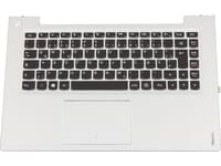 Lenovo Laptop DE Keyboard w/ Upper Cover - Silver (90203159)