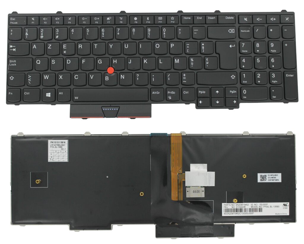 Lenovo Laptop Toetsenbord Azerty BE (01HW206)