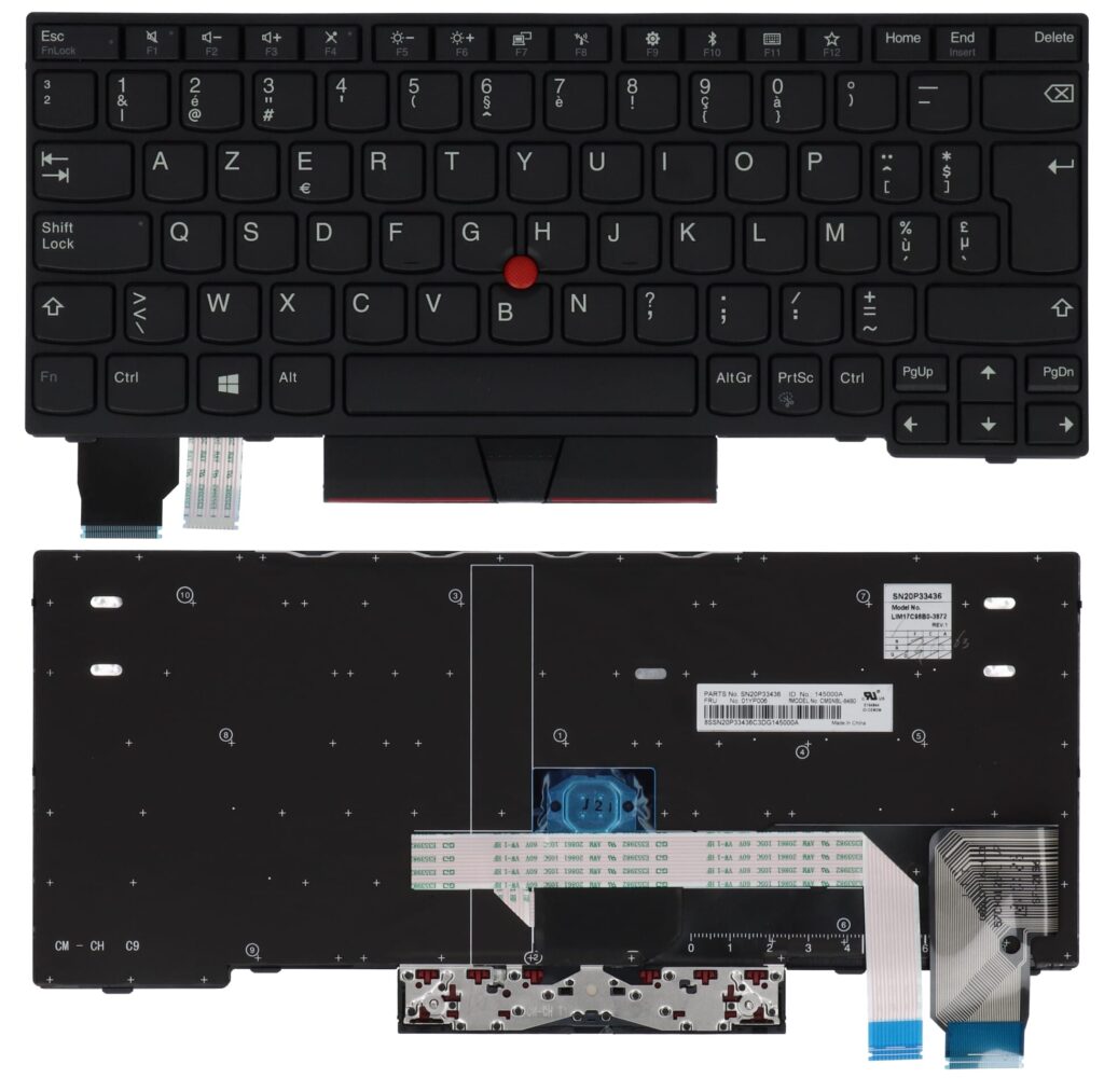 Lenovo Laptop Toetsenbord Azerty BE (01YP166)