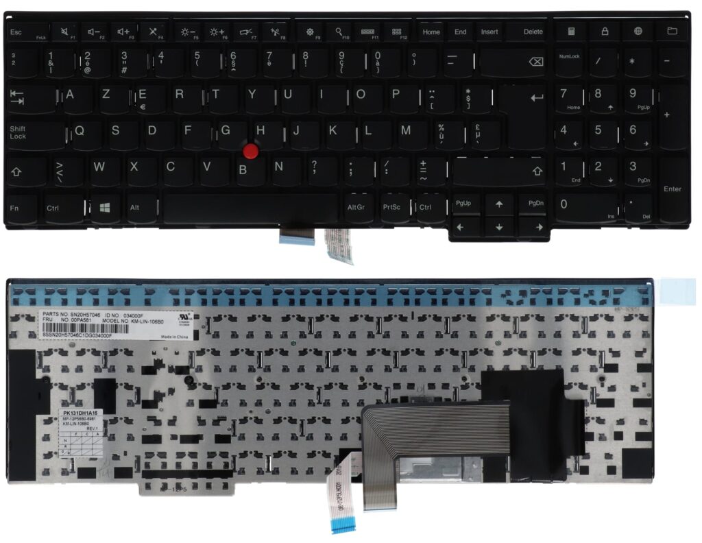Lenovo Laptop Toetsenbord Azerty BE (FRU00PA581)