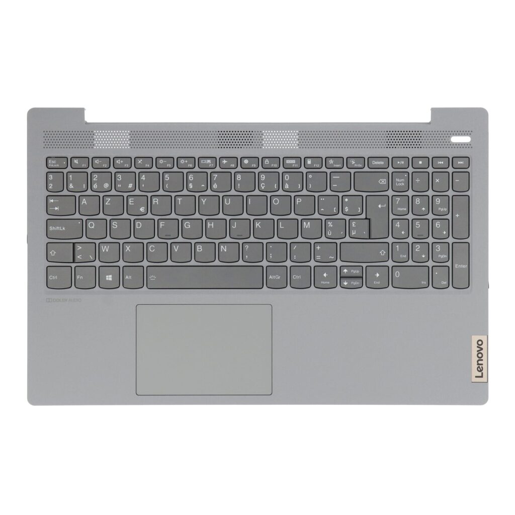 Lenovo Laptop Toetsenbord Azerty BE + Top Cover. BL - Grijs (5CB0X56081)