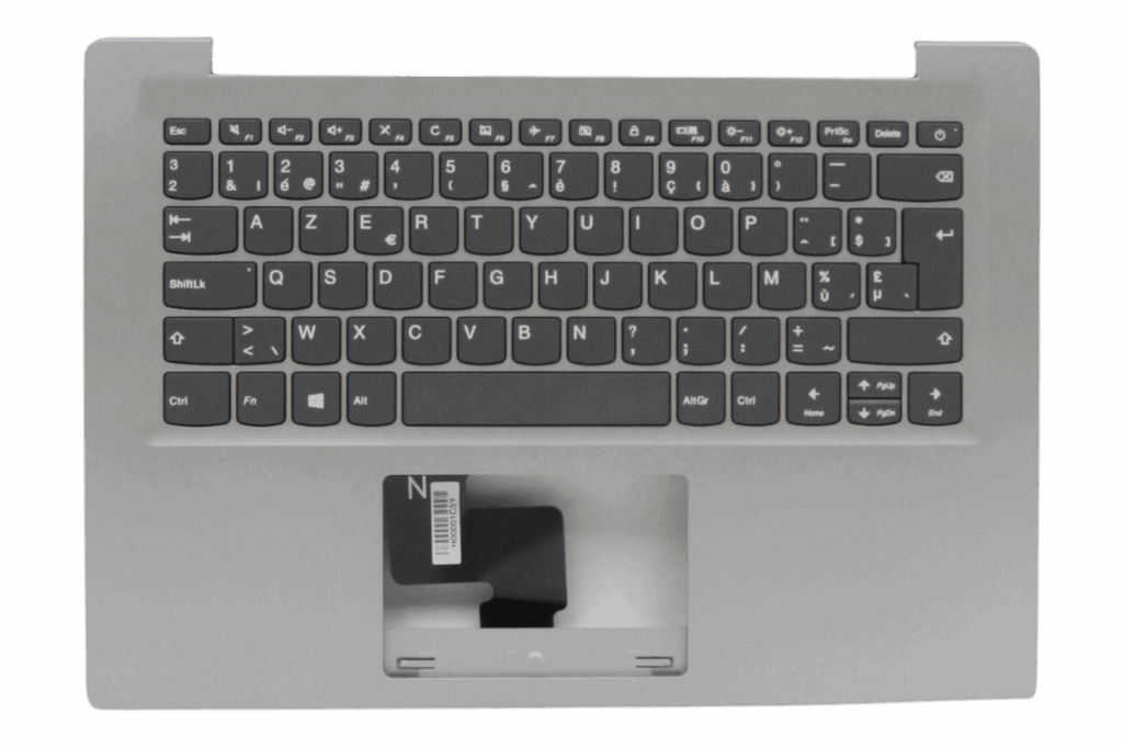 Lenovo Laptop Toetsenbord Azerty BE + Top Cover - Grijs (5CB0P23771)
