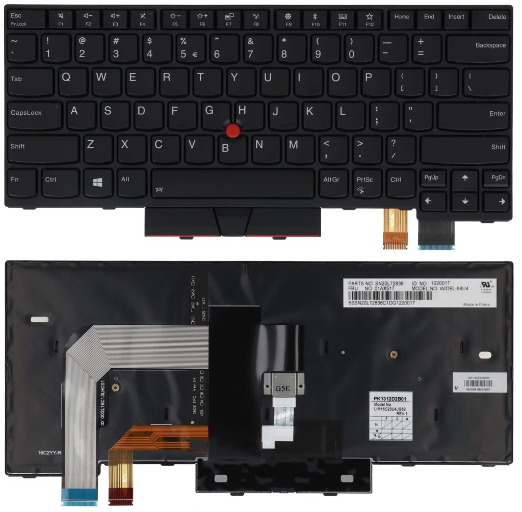 Lenovo Laptop Toetsenbord Qwerty US (01AX599)