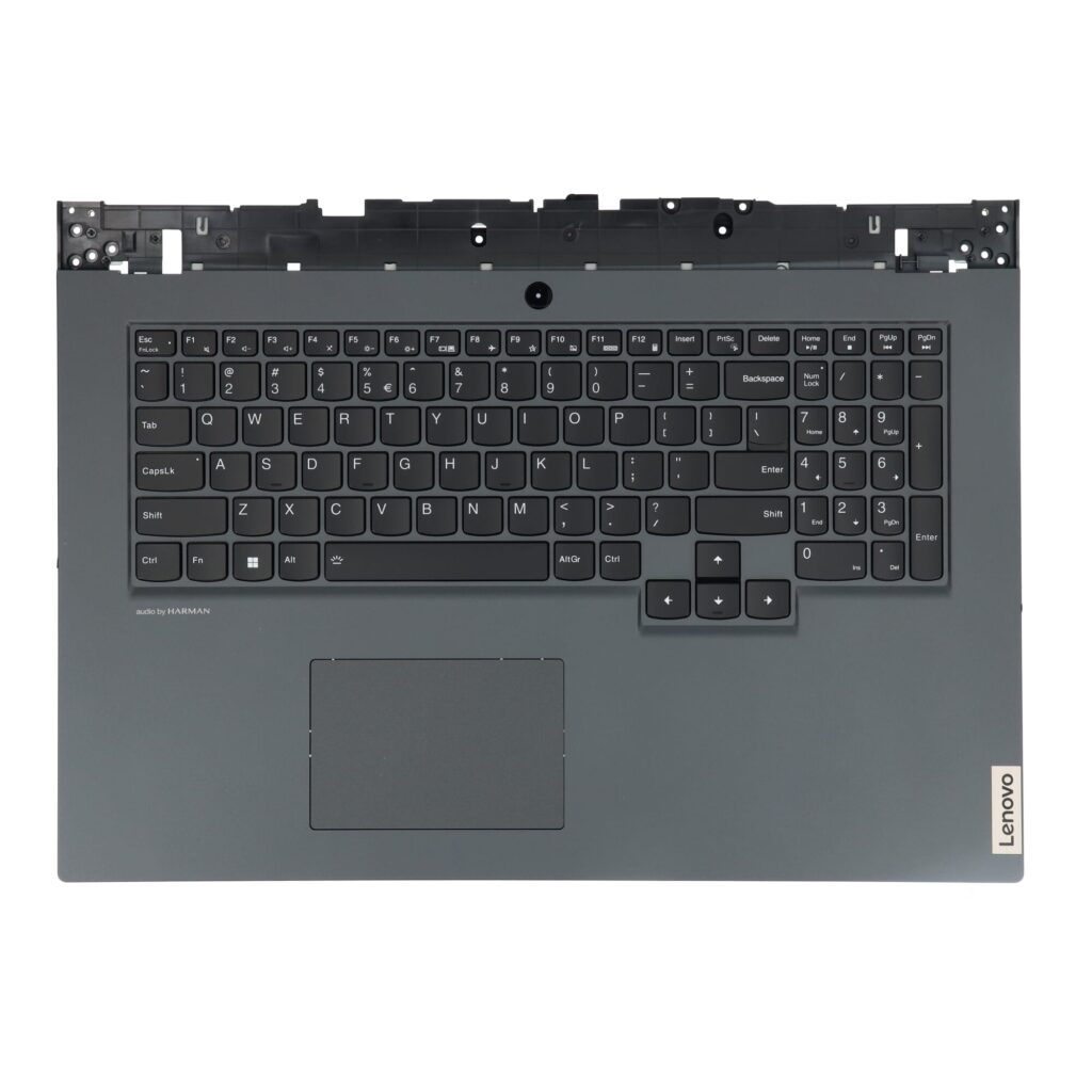 Lenovo Laptop Toetsenbord Qwerty US + Top Cover, BL - Grijs (5CB0Z21108)