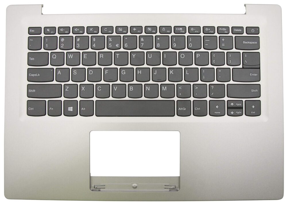 Lenovo Laptop Toetsenbord Qwerty US + Top Cover - Grijs (5CB0P23823)