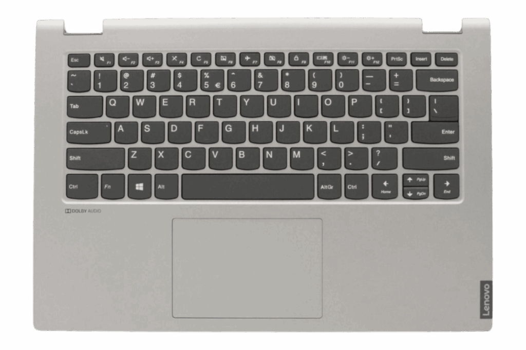Lenovo Laptop Toetsenbord Qwerty US +Top Cover - Grijs (5CB0S17541)