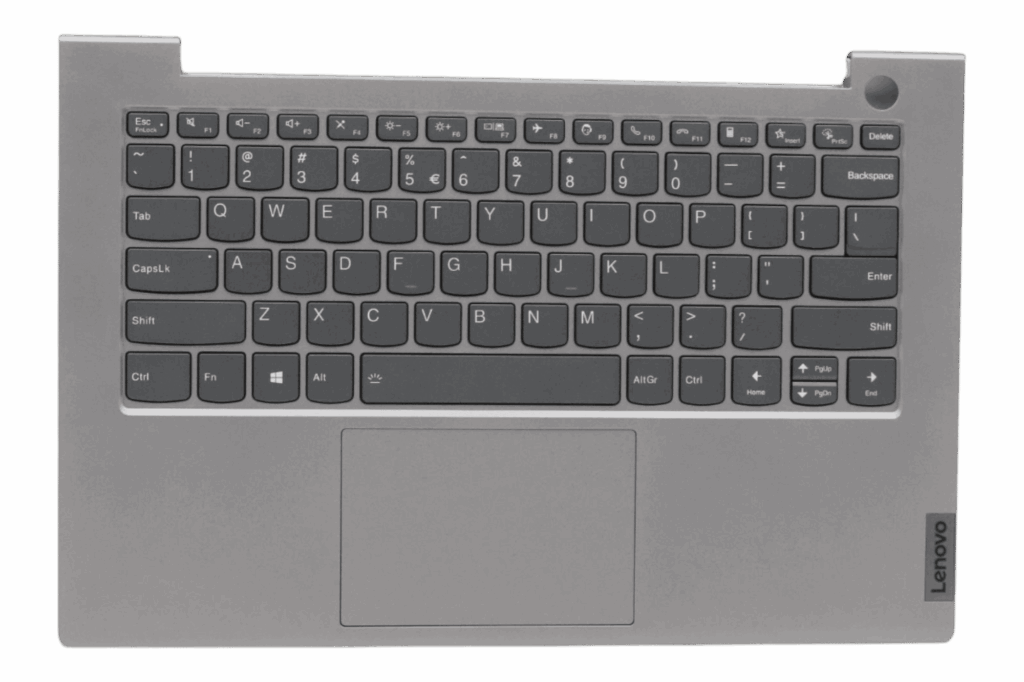 Lenovo Laptop Toetsenbord Qwerty Us + Top Cover - Grijs (5CB1B32918)