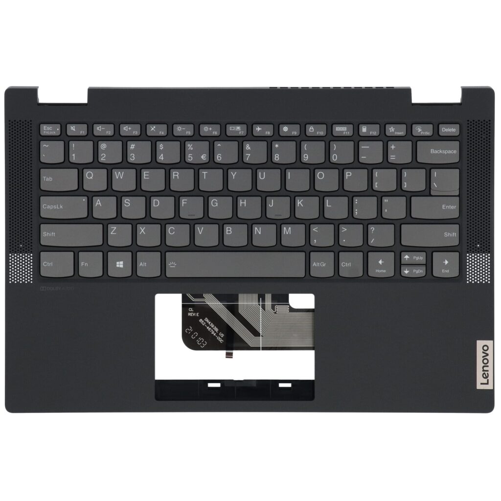 Lenovo Laptop Toetsenbord Qwerty US + Top Cover - Zwart (5CB0Y85452)