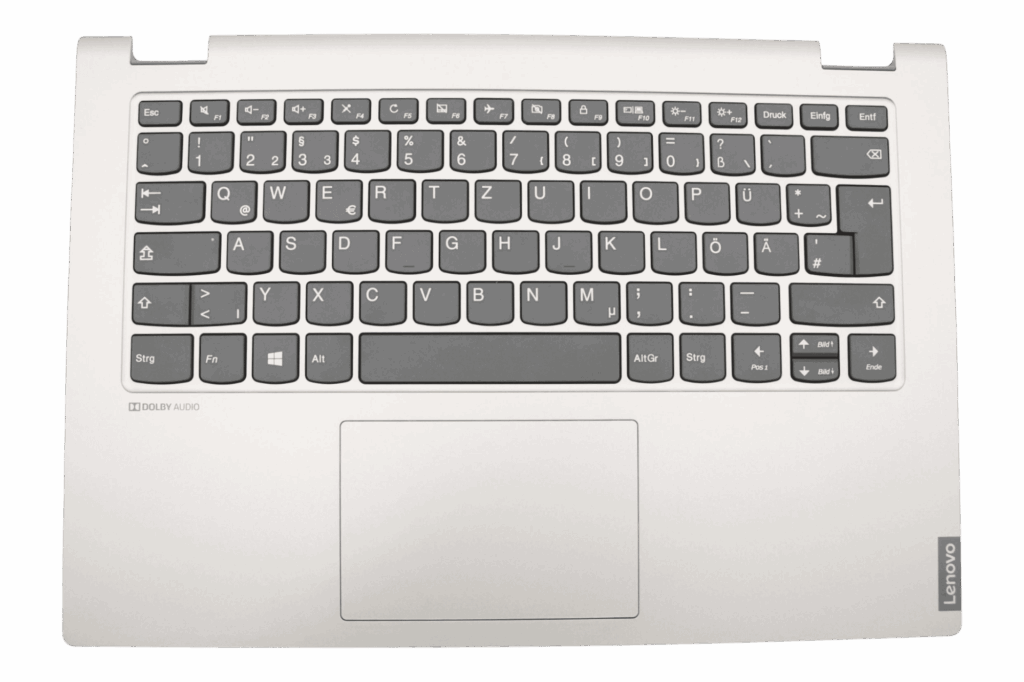 Lenovo Laptop Toetsenbord Qwertz DE +Top Cover - Grijs (5CB0S17558)