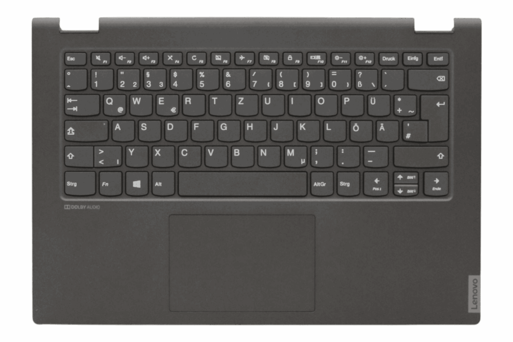 Lenovo Laptop Toetsenbord Qwertz DE +Top Cover - Zwart (5CB0S17432)