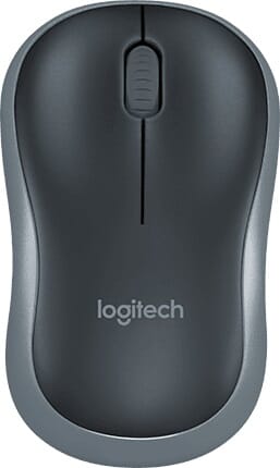 Logitech M185 Draadloze Optische Muis - Zwart/Grijs (910-002235)