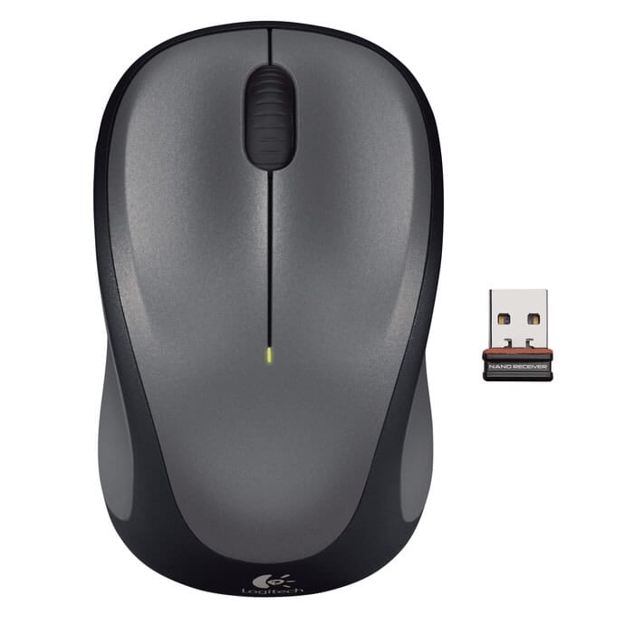 Logitech Wireless Mouse M235 - Zwart/Zilver (910-002201)