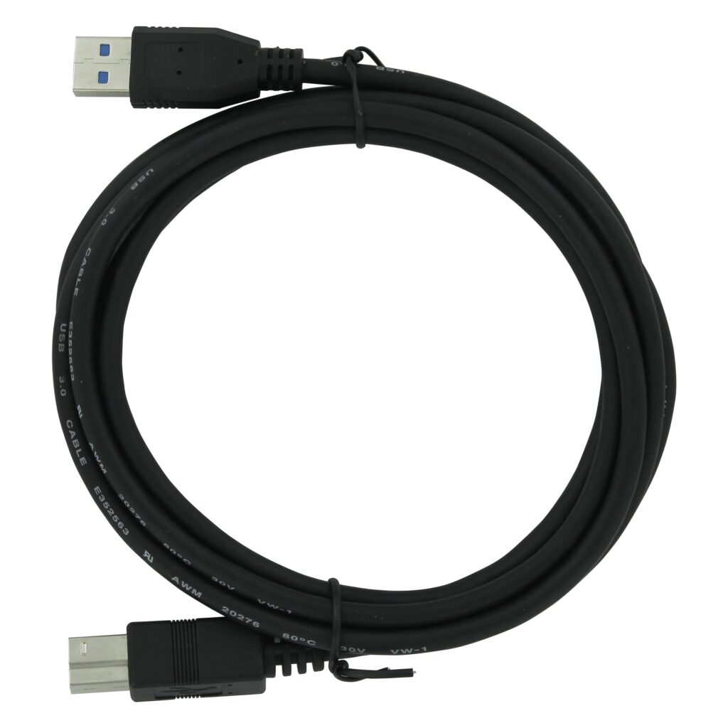 USB3.0 A naar USB3.0 B Kabel 2 Meter - Zwart (JCC022)