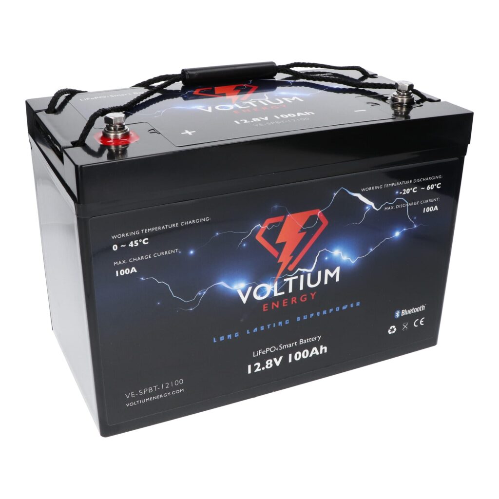 Voltium Energy LiFePO4 Accu 12,8V - 100Ah Bluetooth (LIFEPO128-100)