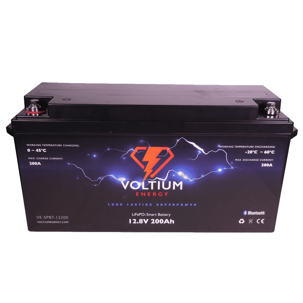 Voltium Energy LiFePO4 Accu 12,8V - 200Ah Bluetooth (LIFEPO128-200)