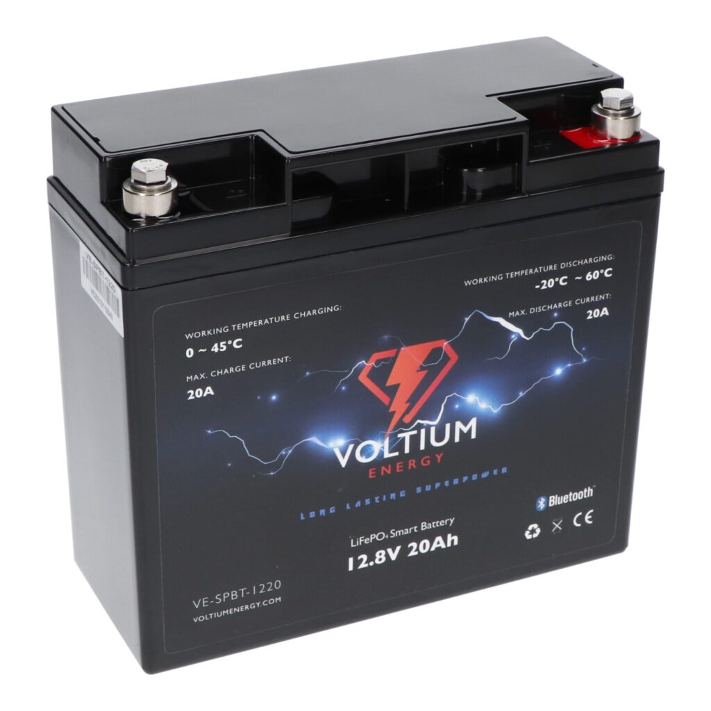 Voltium Energy LiFePO4 Accu 12,8V - 20Ah Bluetooth (LIFEPO128-20)