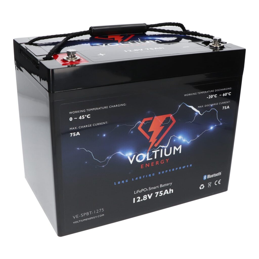 Voltium Energy LiFePO4 Accu 12,8V - 75Ah Bluetooth (LIFEPO128-80)