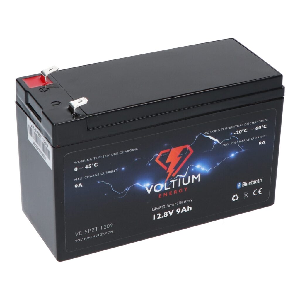 Voltium Energy LiFePO4 Accu 12,8V - 9Ah Bluetooth (LIFEPO128-9)