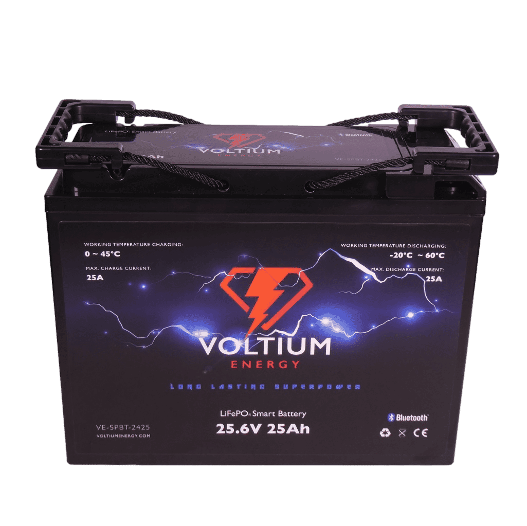 Voltium Energy LiFePO4 Accu 25,6V - 25Ah Bluetooth (LIFEPO256-25)