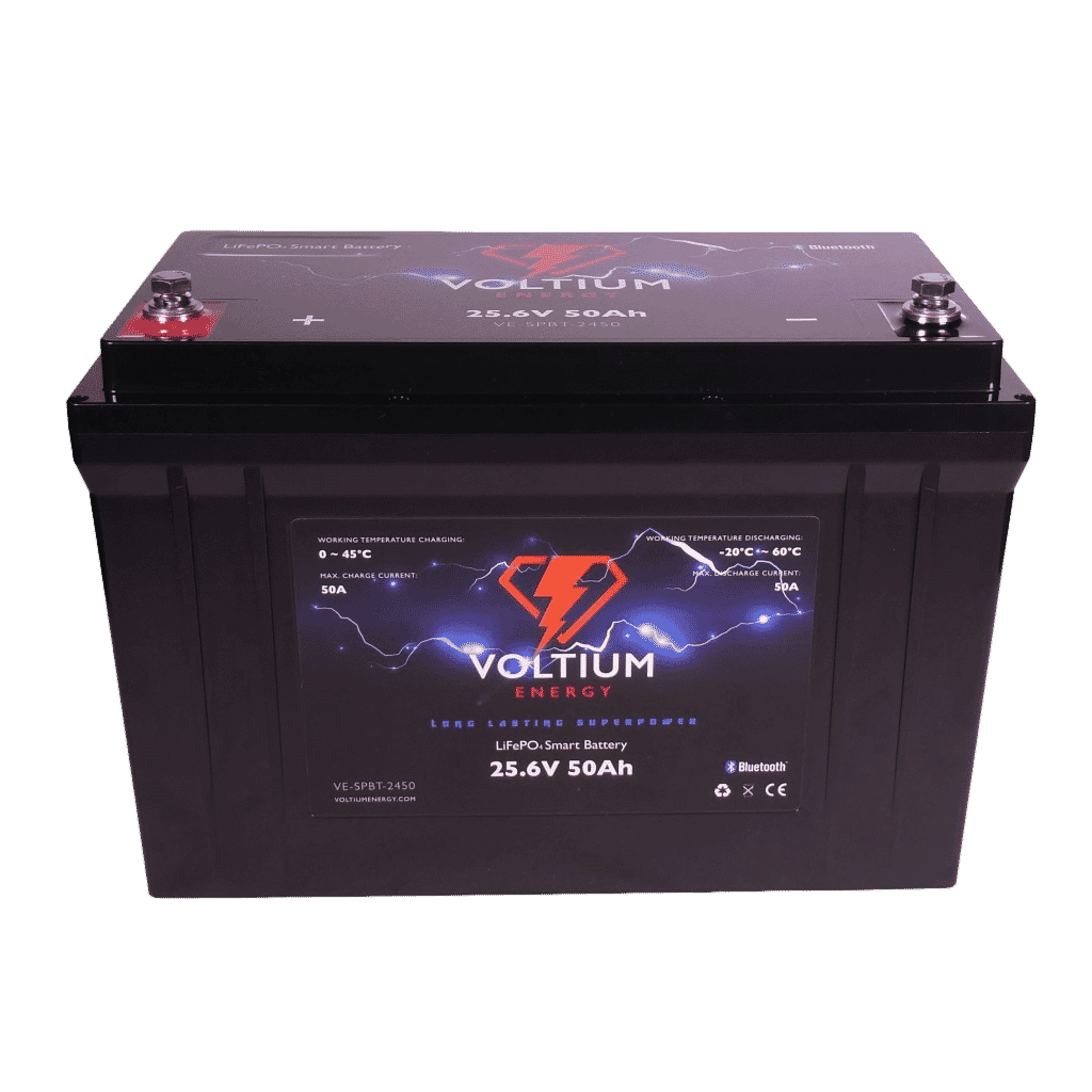 Voltium Energy LiFePO4 Accu 25,6V - 50Ah Bluetooth (LIFEPO256-50)