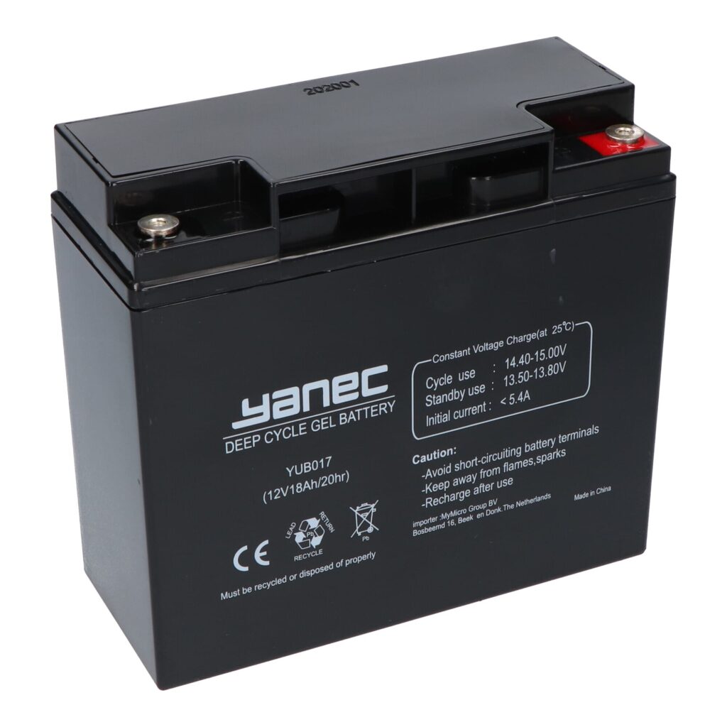 Yanec Gel Accu 12V 18Ah (YUB017)
