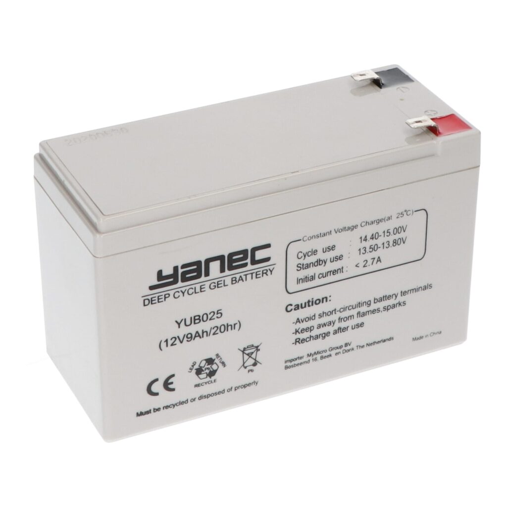 Yanec Gel Accu 12V 9Ah (YUB025)