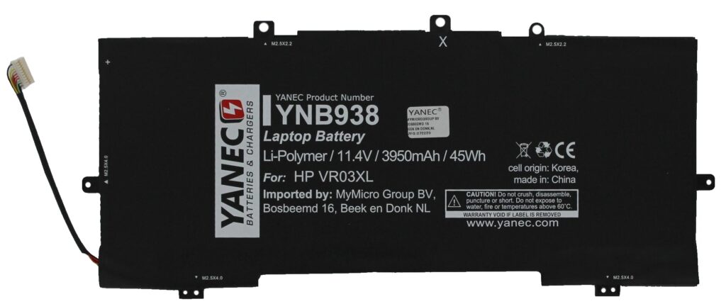 Yanec Laptop Accu 3900 mAh (YNB938)