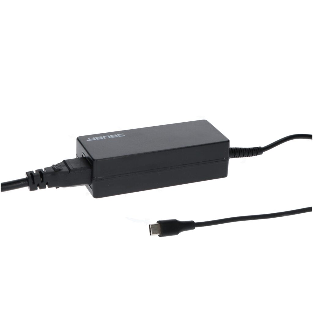 Yanec Laptop USB-C AC Adapter 65W Zwart (YNA98)