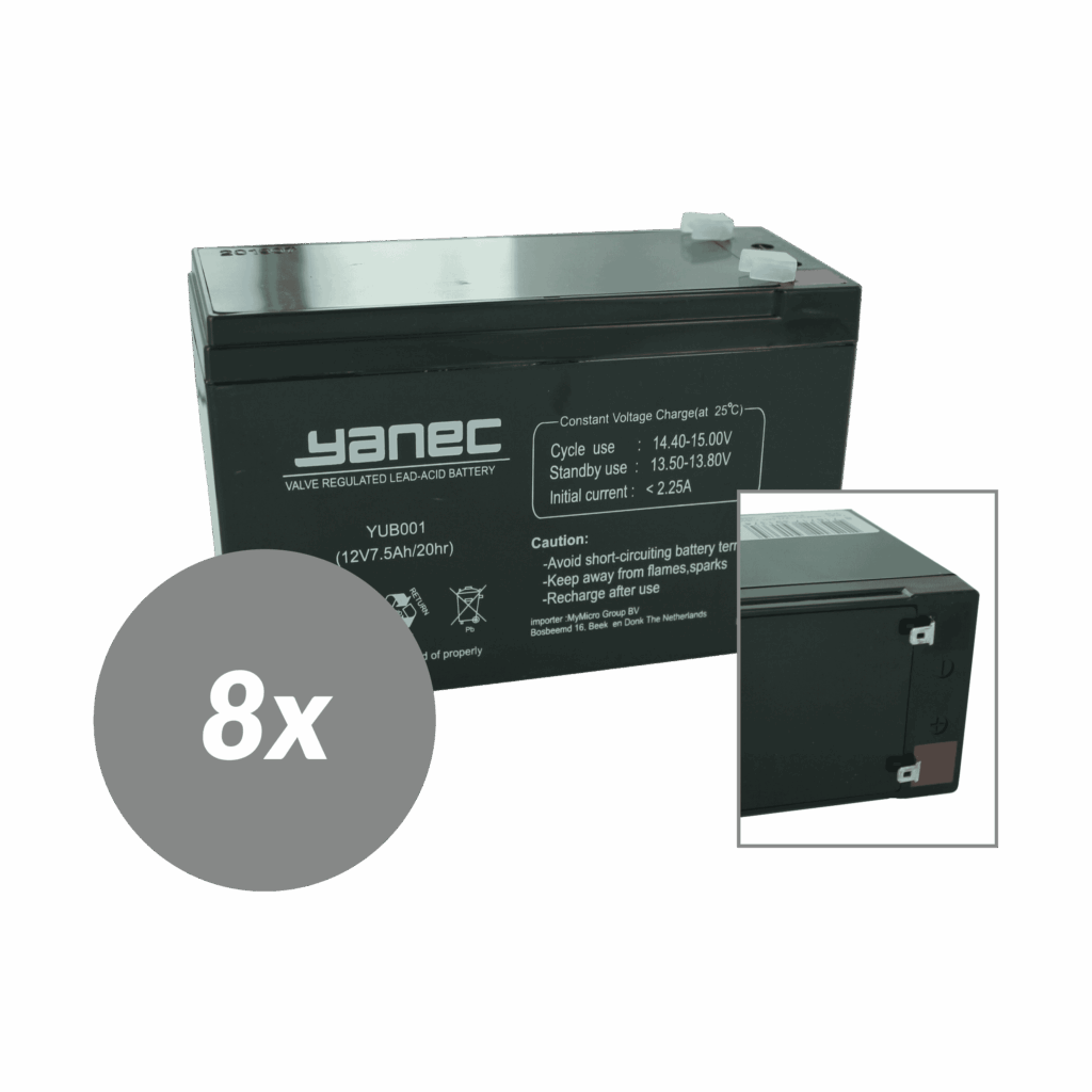 Yanec UPS Batterij Vervangingsset RBC12 (Excl. Kabels) (RBC12-PACK-YANEC)