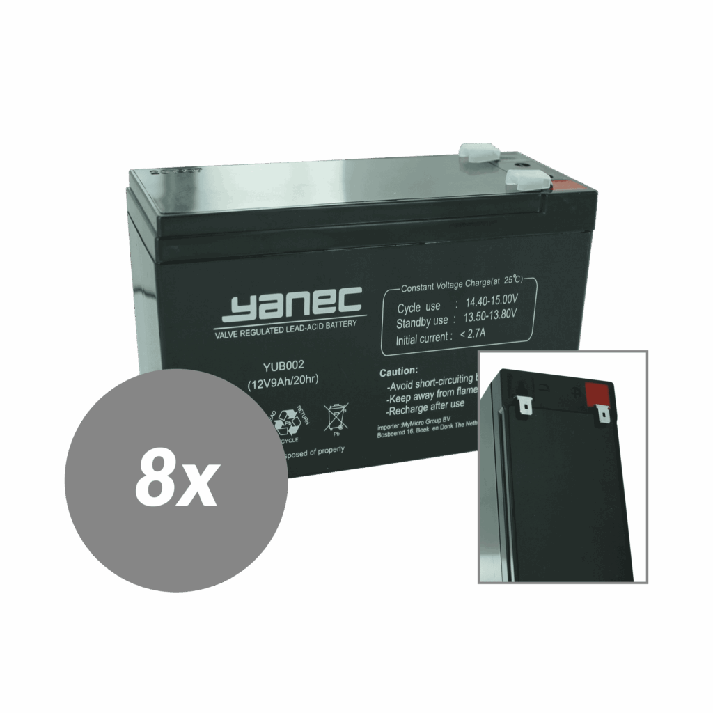 Yanec UPS Batterij Vervangingsset RBC120 (Excl. Kabels) (RBC120-PACK-YANEC)