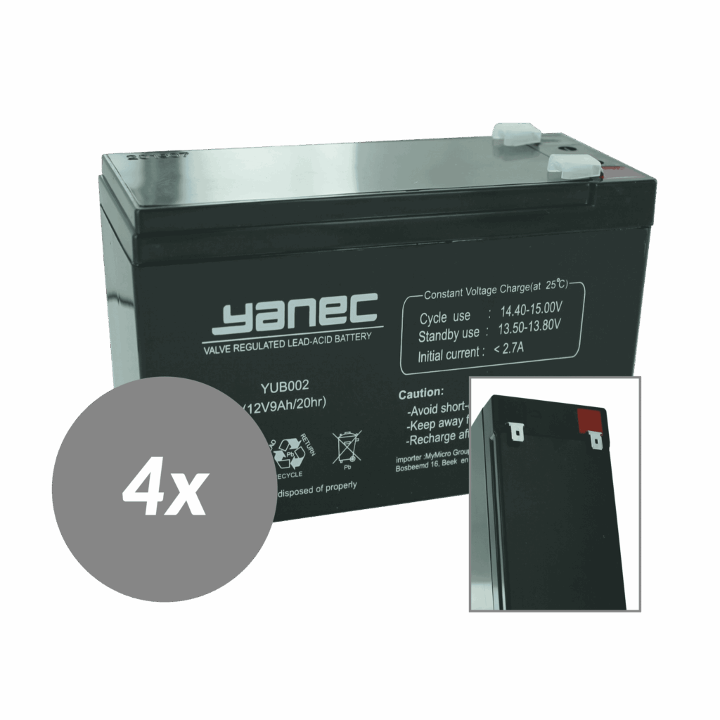 Yanec UPS Batterij Vervangingsset RBC24 (Excl. Kabels) (RBC24-PACK-YANEC)