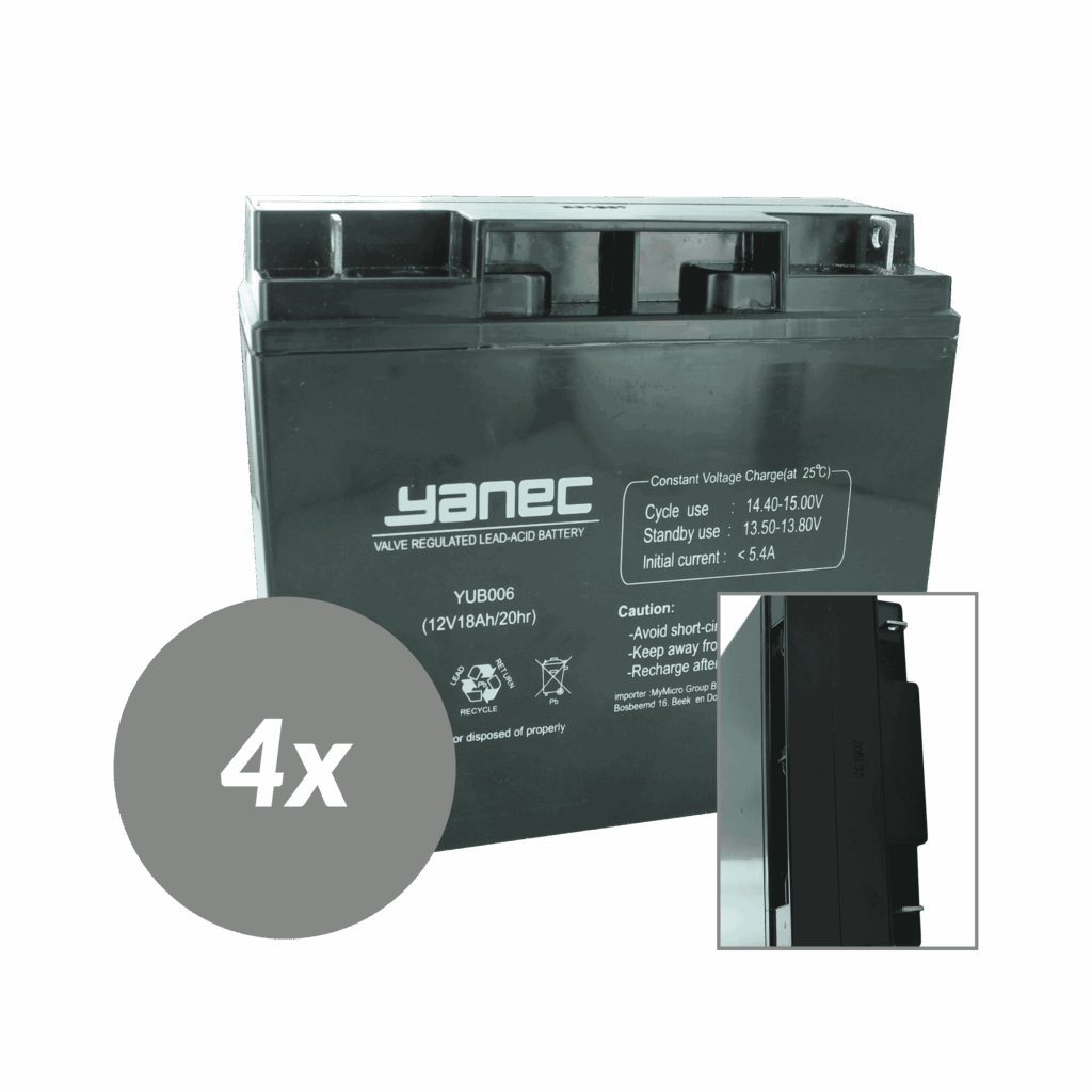 Yanec UPS Batterij Vervangingsset RBC55 (Excl. Kabels) (RBC55-PACK-YANEC)
