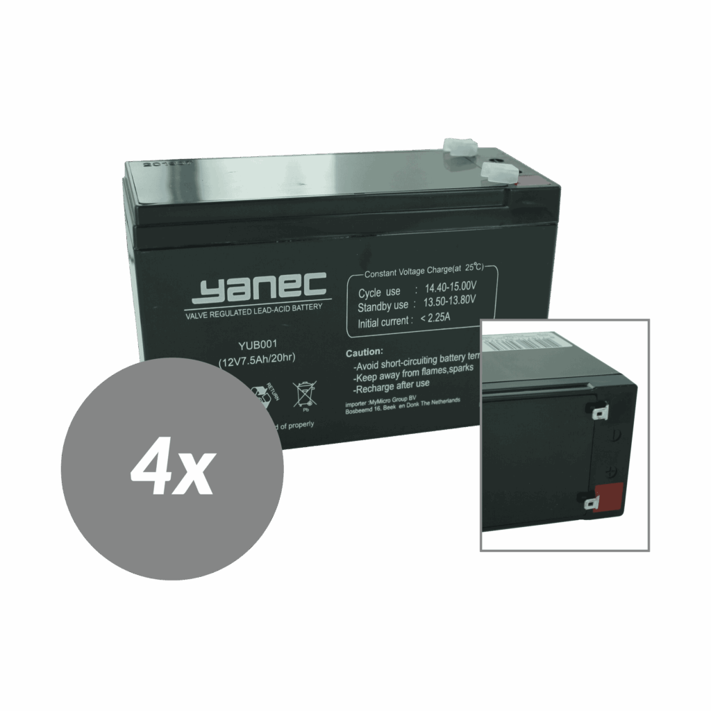 Yanec UPS Batterij Vervangingsset RBC8 (Excl. Kabels) (RBC8-PACK-YANEC)