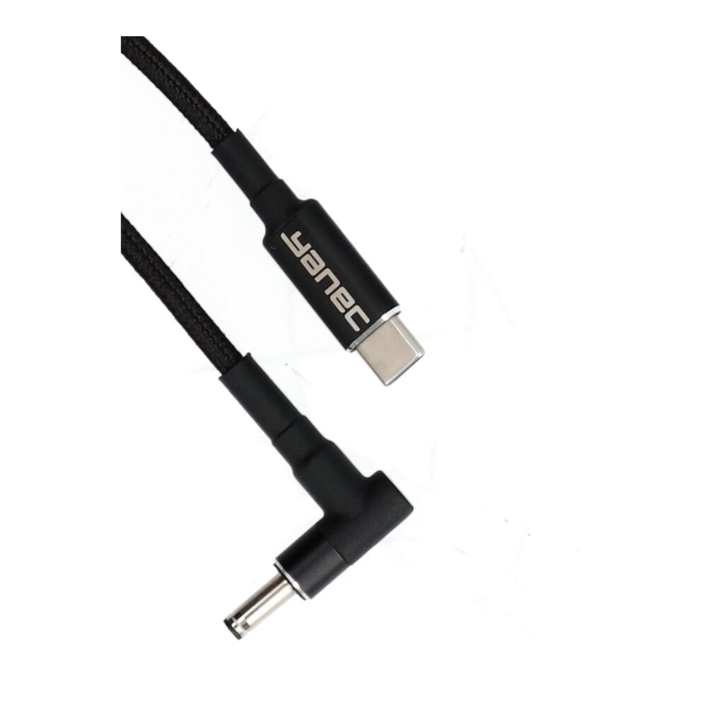 Yanec USB-C naar 4.0 x 1.35 mm laadkabel 1.8m (YCA008)