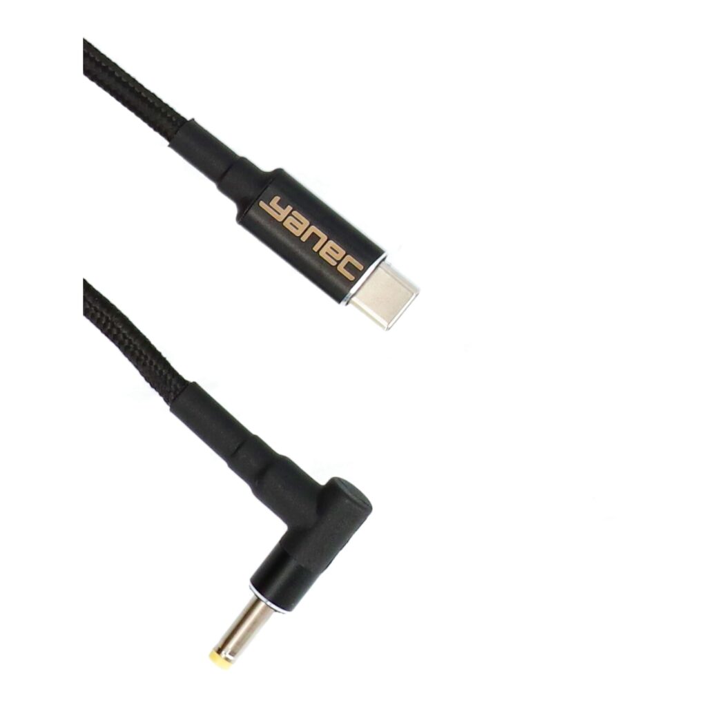 Yanec USB-C naar 4.0 x 1.7 mm laadkabel 1.8m (YCA009)