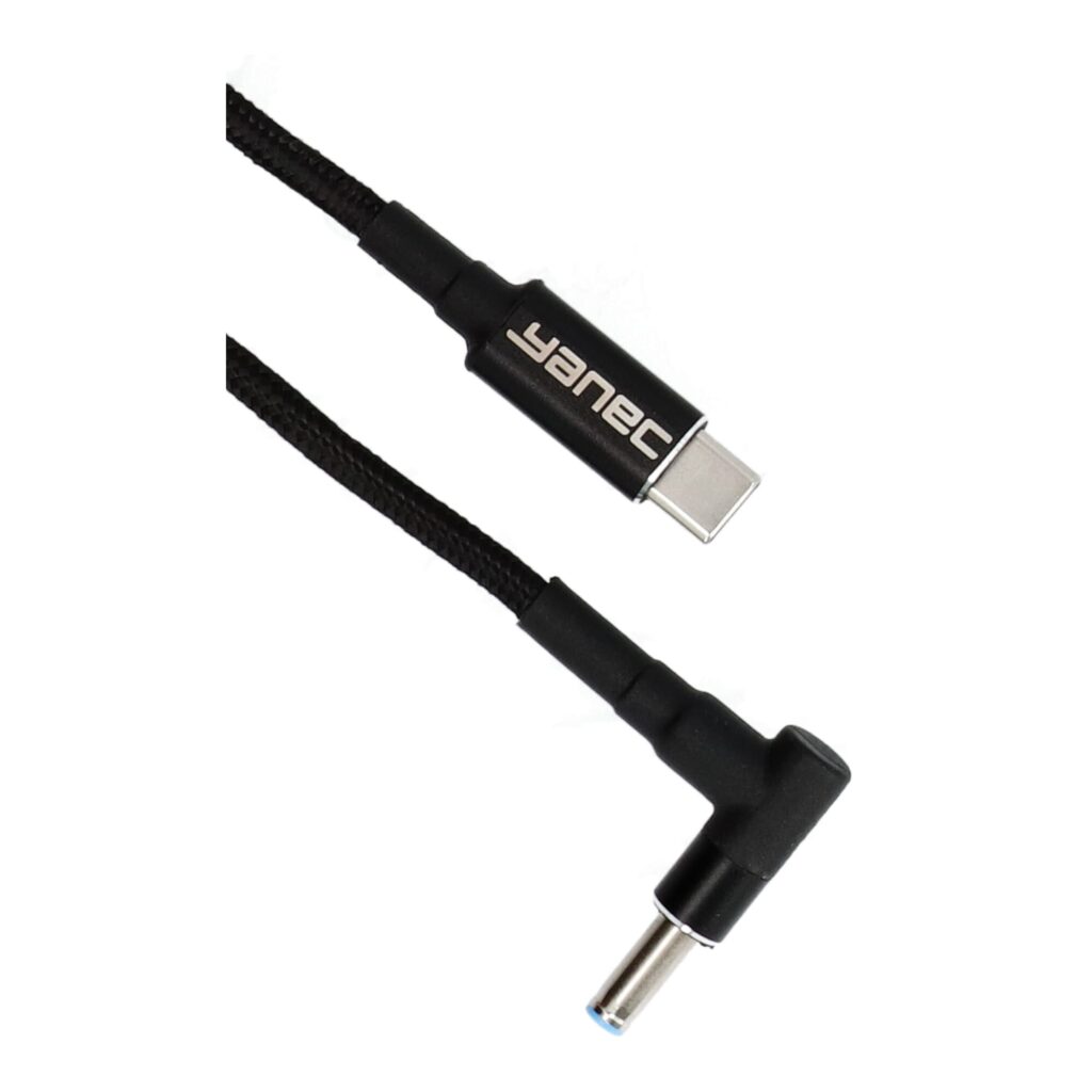 Yanec USB-C naar 4.5 x 3.0 mm HP laadkabel 1.8m (YCA013)