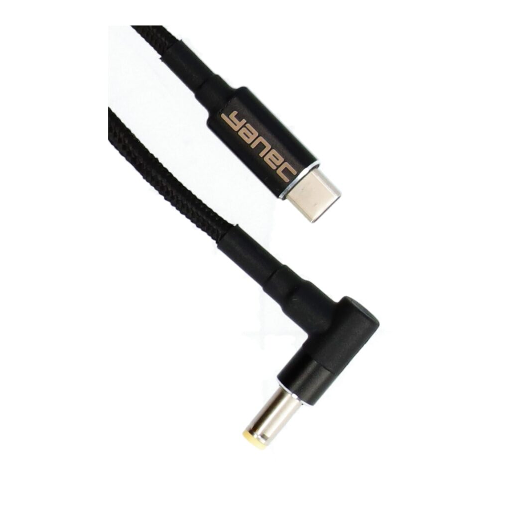 Yanec USB-C naar 5.5 x 2.5 mm laadkabel 1.8m (YCA011)