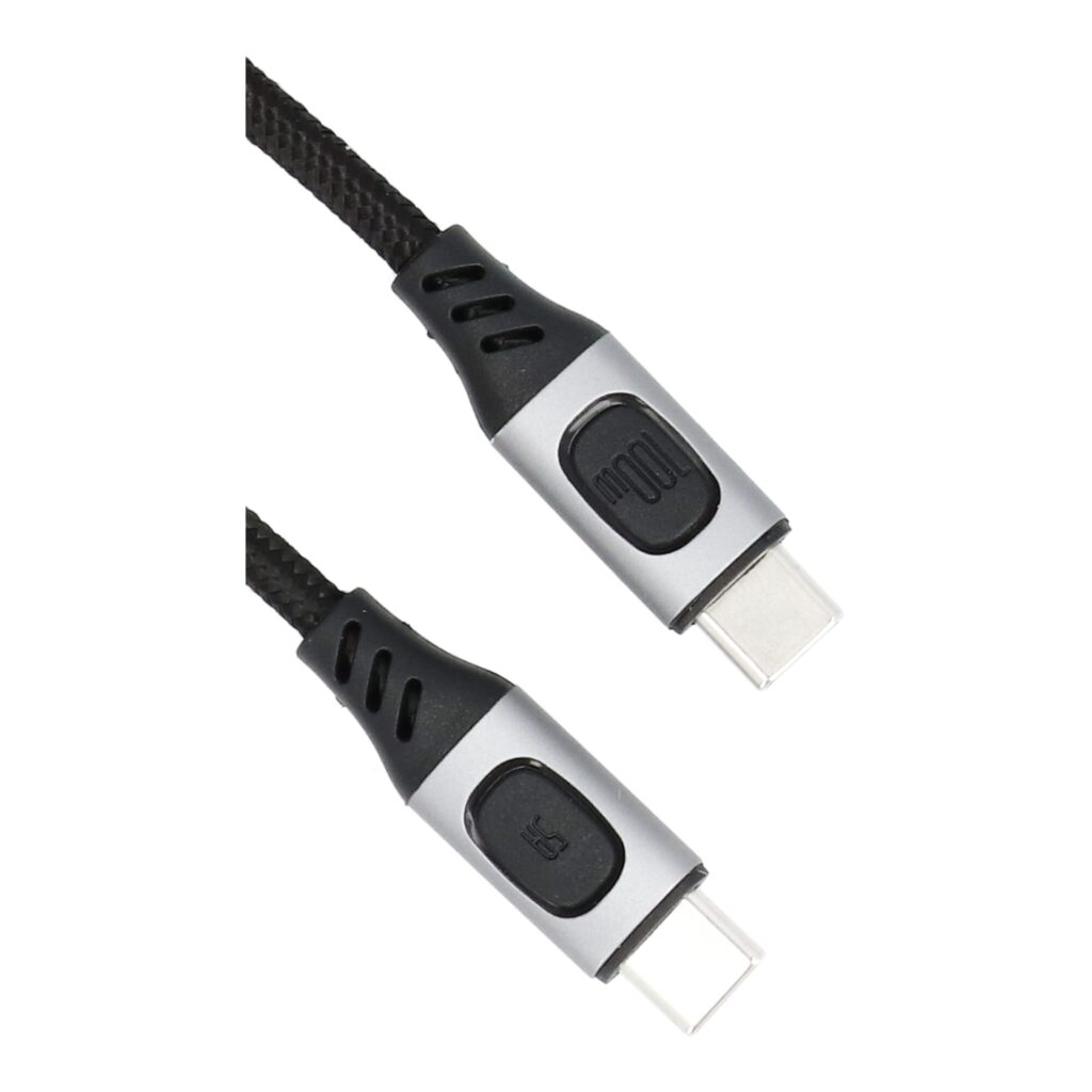 Yanec USB-C naar USB-C laad- en datakabel 1m nylon (100W) (YCA004)