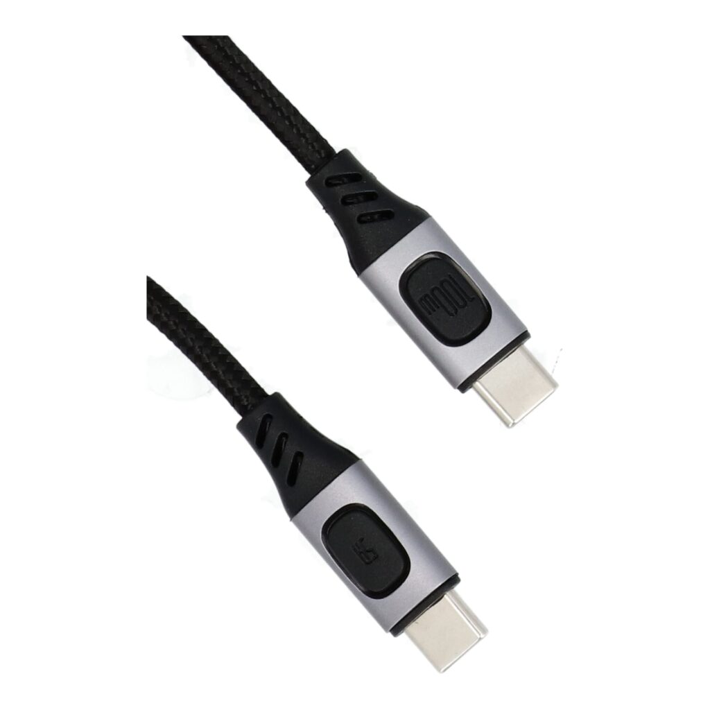 Yanec USB-C naar USB-C laad- en datakabel 2m nylon (100W) (YCA005)