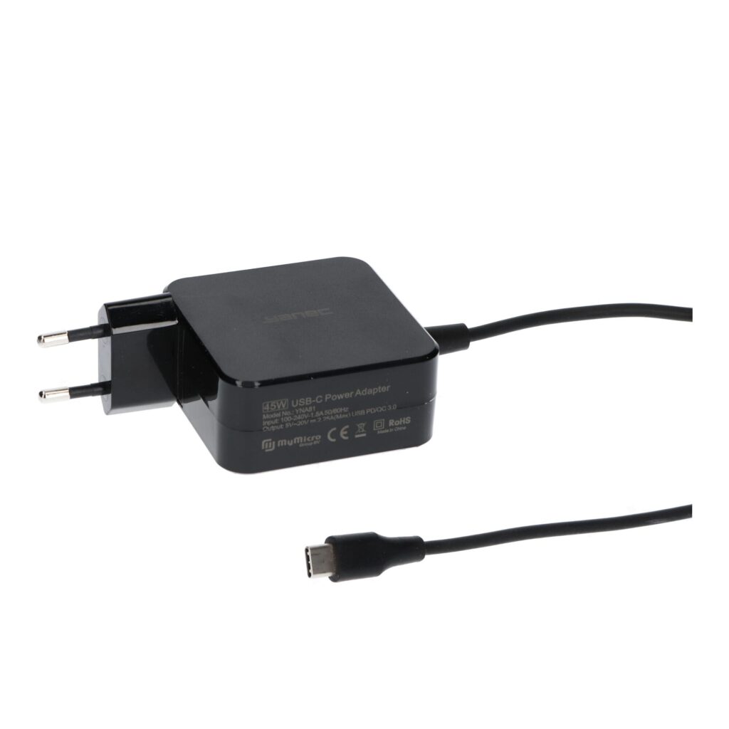 Yanec USB-C Wandlader 45W Zwart (YNA81)