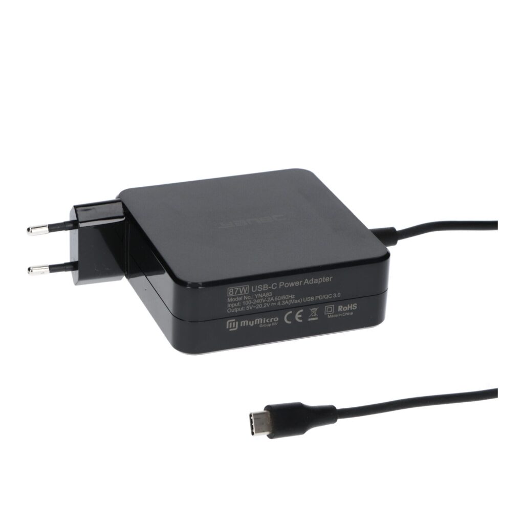 Yanec USB-C Wandlader 87W Zwart (YNA83)